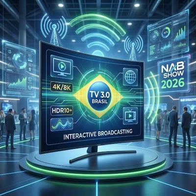 Brasil apresenta políticas inovadoras para TV 3.0 na NAB Show 2026