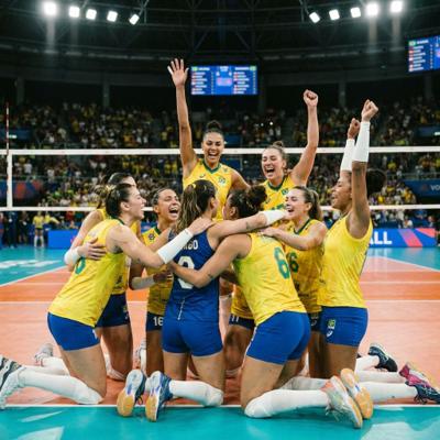 Brasil vence Holanda na estreia da Liga das Nações feminina de vôlei